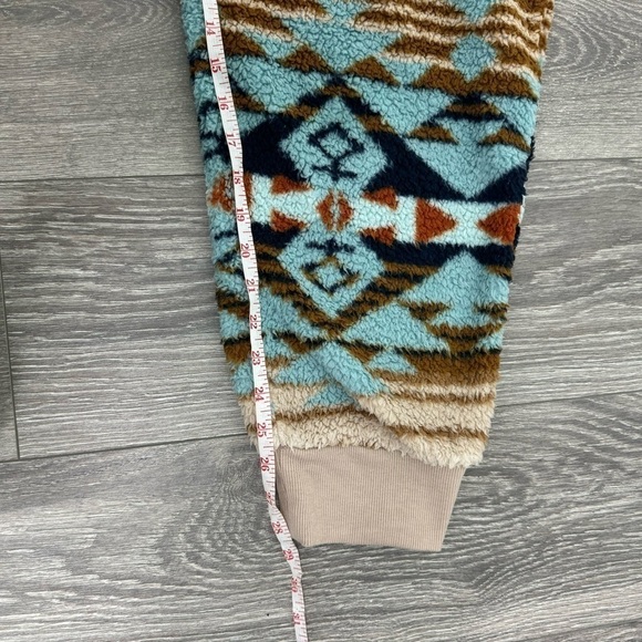 SUN + STONE Men's Desert Snow Geo-Print Fleece Joggers Size XXL Aztec Western - Picture 13 of 15